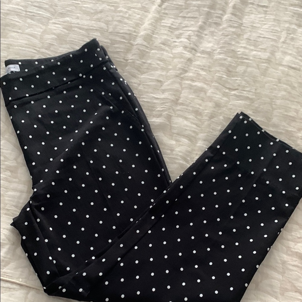3for $25 

Carolina Belle Black and White Polka Dot Capris